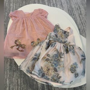 Macys Party Wear Dresses for Toddler Girl- 2T - Bundle of 2 Dresses